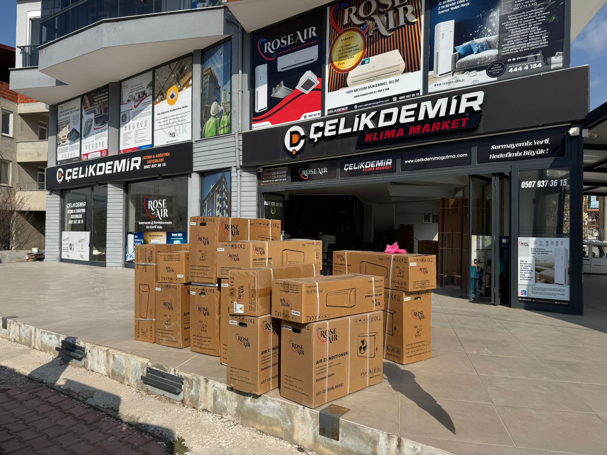 Çelikdemir Klima Market — mağaza ve ekip